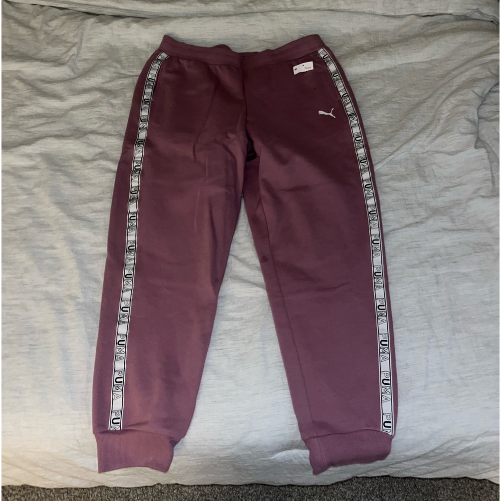 brand new never worn mauve pink puma joggers
